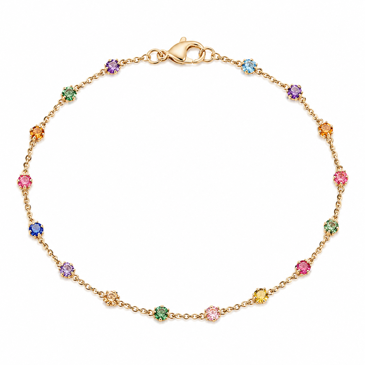 Sparkling Confetti Gemstone Bracelet